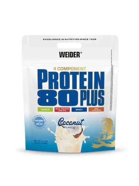 Многокомпонентный протеин Weider Protein 80 Plus, 500 г , кокос