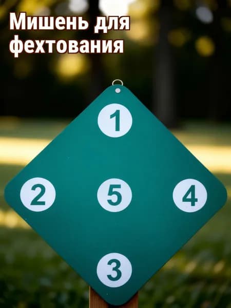 Фехтовальная Цель, С Креплением На Стену, 33.00X33.00X0.50См, Из Резины, 1 Штука