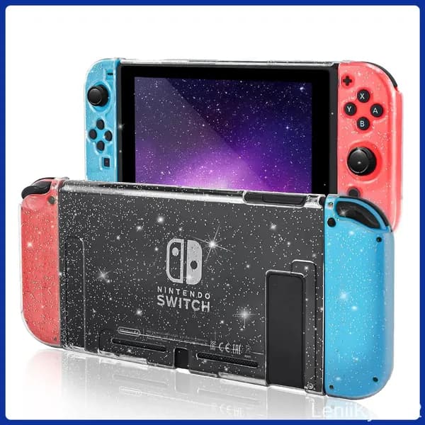 Закрепляемый чехол, совместимый с Nintendo Switch 2017, Блестящий защитный чехол, Новейшая обновленная версия для Nintendo Switch и Joy-Con Controlle