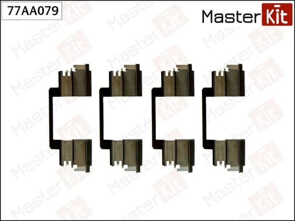 Установочный комплект тормозных колодок для Мерседес Глк-Класс 77AA079 MASTERKIT