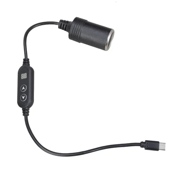 USB-C автомобильный адаптер с регулируемым напряжением