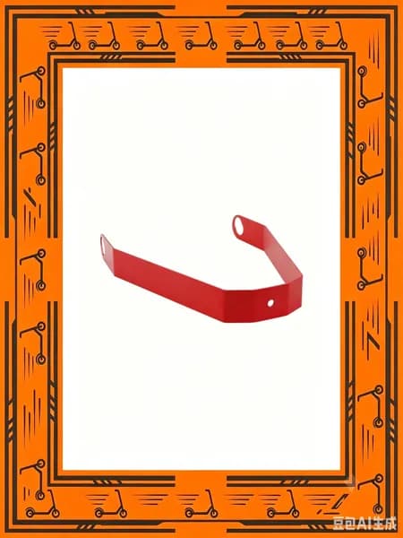 Защита бампера NINEBOT MAX, алюминий, черно-красный, 1 шт., 15*8*2 см