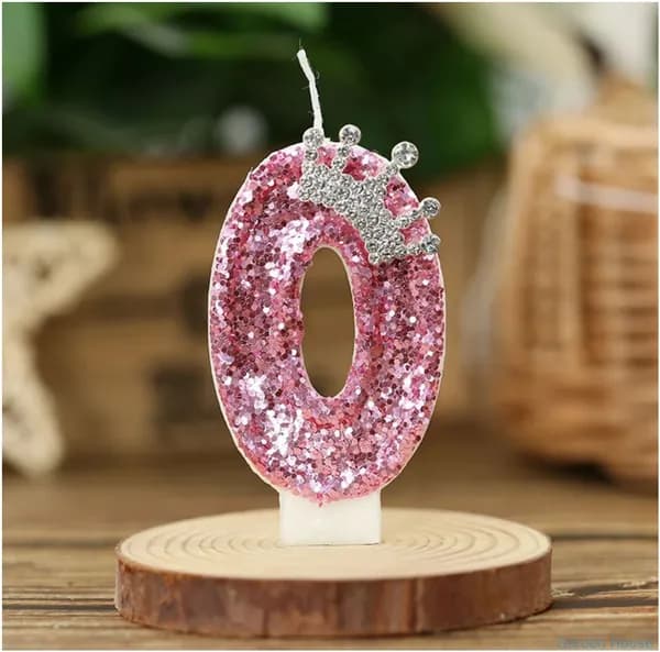 Свечи для торта цифра 0, 7 см, 1 шт