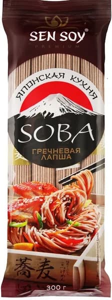 Лапша Гречневая Sen Soy Soba 300 гр