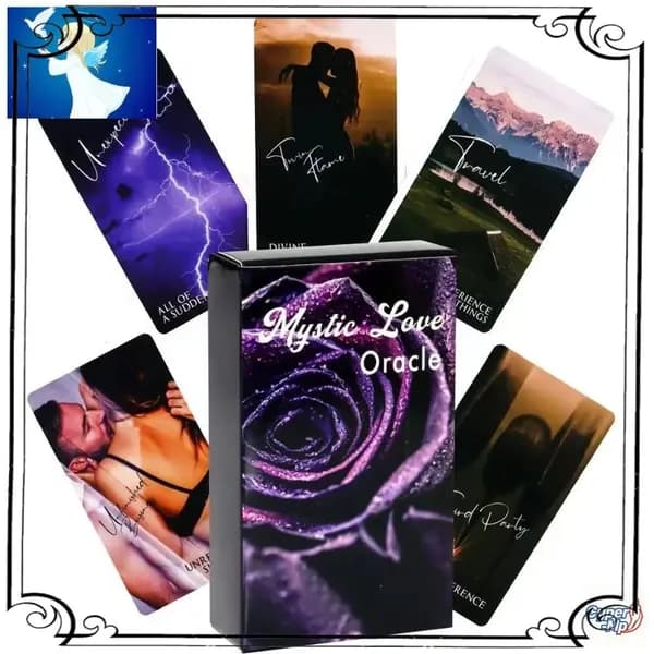 Колода Близнецового Пламени для сообщений, карты Таро Mystic Love Oracle, 79 штук, качественный размер 10,3 на 6 см