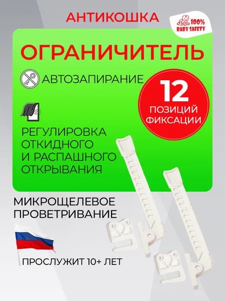 Антикошка, антикошка москитная сетка - 2 шт. белые