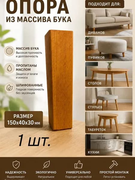 Ножка для мебели ,15см