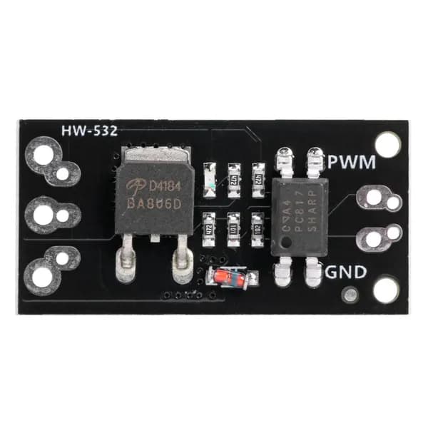 Модуль полевого транзистора MOSFET с оптопарой PC817, управление PWM, ток до 50 А