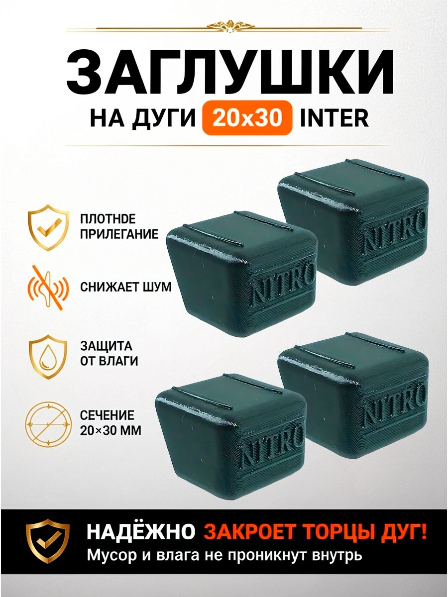 Заглушки багажника на крышу автомобиля. Комплект из 4х штук.