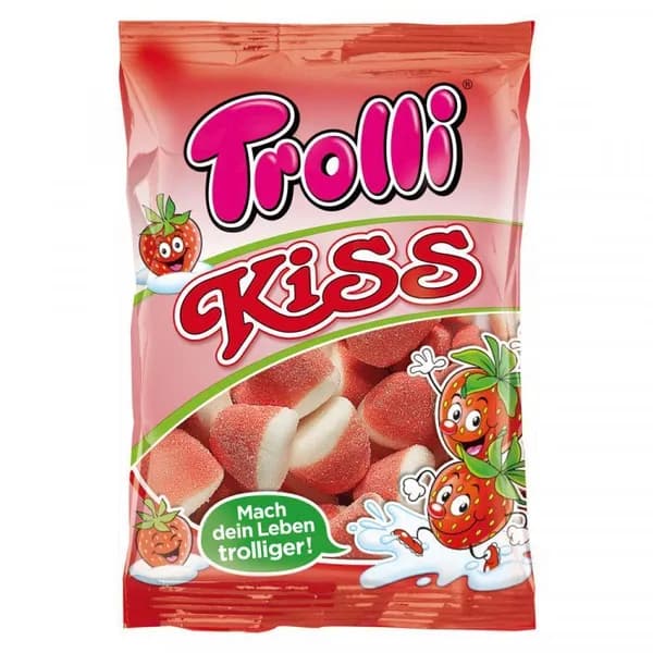 Мармелад TROLLI STRAWBERRY KISS Клубничный поцелуй 100г