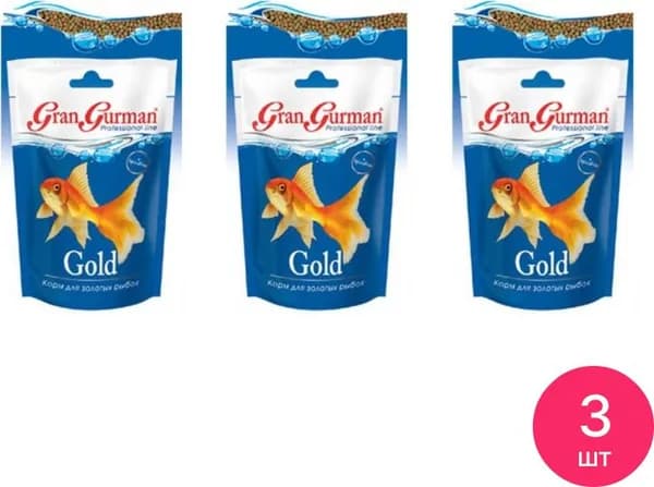 Корм Зоомир Gran Gurman Gold для золотых рыбок 30г (комплект из 3 шт)