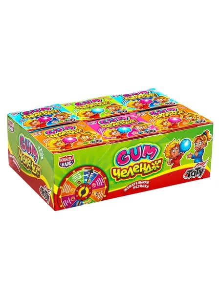 Жевательная резинка с татуировкой Gum Челендж , 4 г, 5 шт