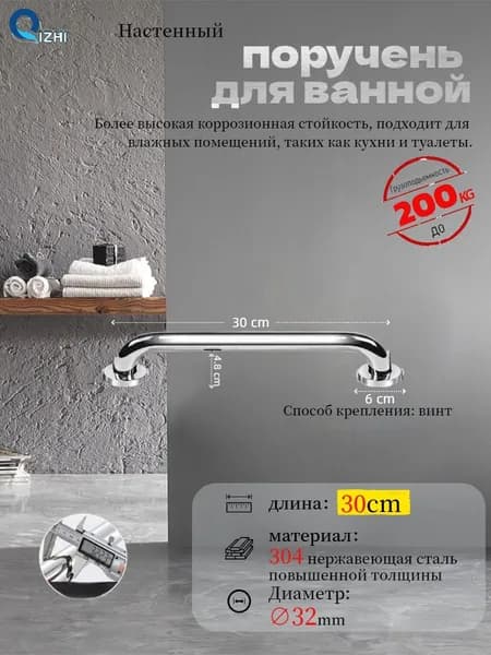Опорный поручень для ванной