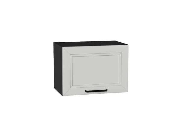 Шкаф верхний горизонтальный Нео, цвет фасада Grey Silk, цвет каркаса Graphite, 358*500*320 мм (В*Ш*Г)