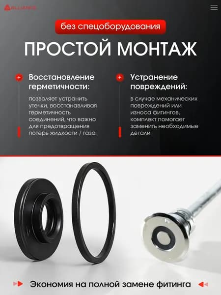 Ремонтный комплект уплотнений для фитингов типов A, G, M