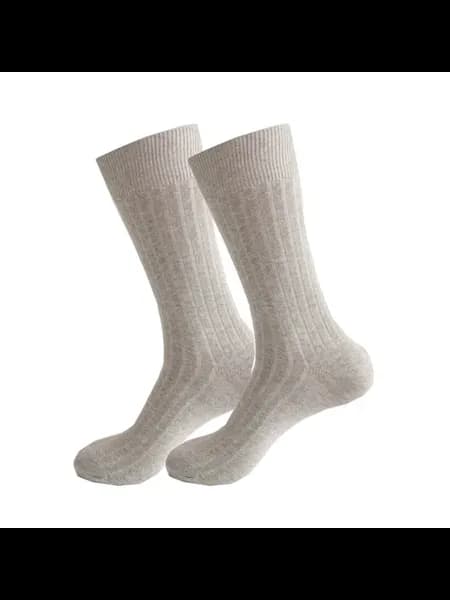 Мужские длинные хлопковые носки Business socks черные