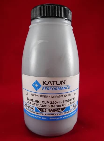 Тонер Katun, 1 500 страниц, цвет черный, для лазерных принтеров и МФУ Samsung, Xerox, (KT-806K)