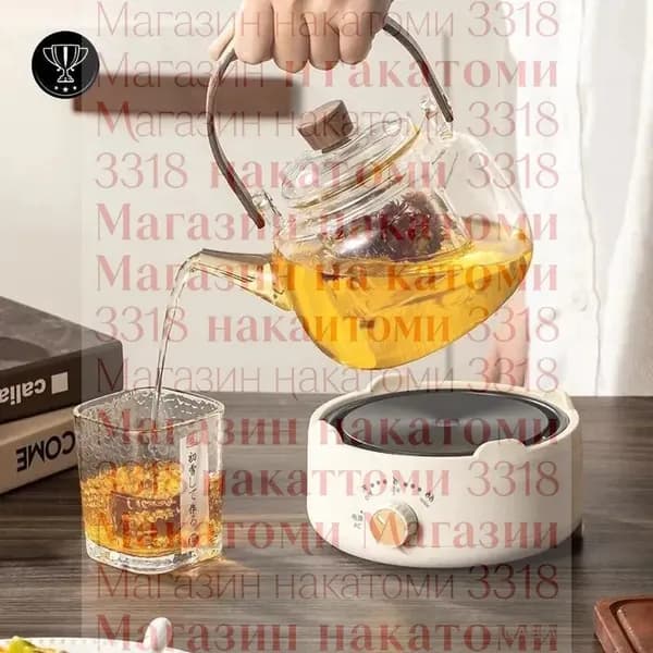 Электрическая настольная плита sku-12806.花茶壶电热炉 绿s127 白s128 黑s129, зеленый
