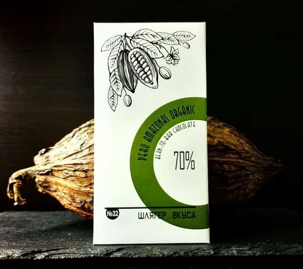 Горький шоколад (Bean-to-Bar) Peru Amazonas - 70%, 25 гр.