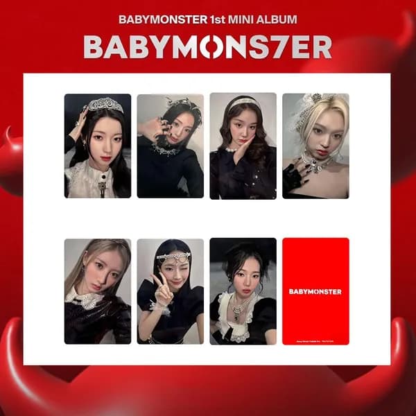 Карточки BABYMONSTER k-pop карточки коллекционные карты 5.4*8.6cm 7 шт