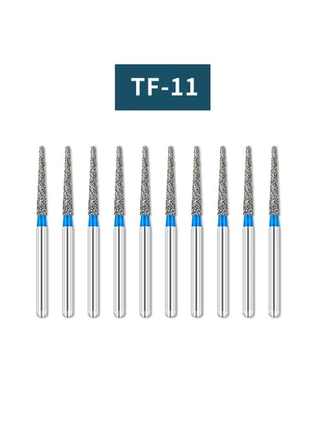 алмазные стоматологические боры,для наконечник турбинный,10 шт.