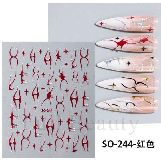 Минималистичные черно-белые цветочные наклейки для ногтей flower self nail art designs