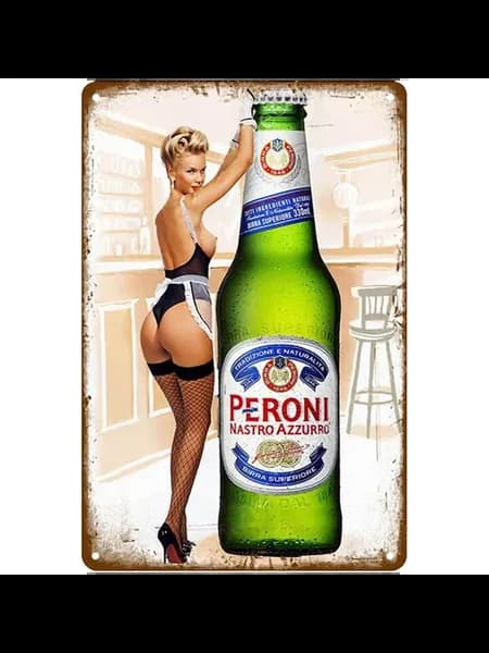 Металлическая табличка Beer для баров и дома 20x30см