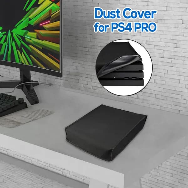 Чехол-пылезащита для игровой консоли PlayStation 4 Pro черный