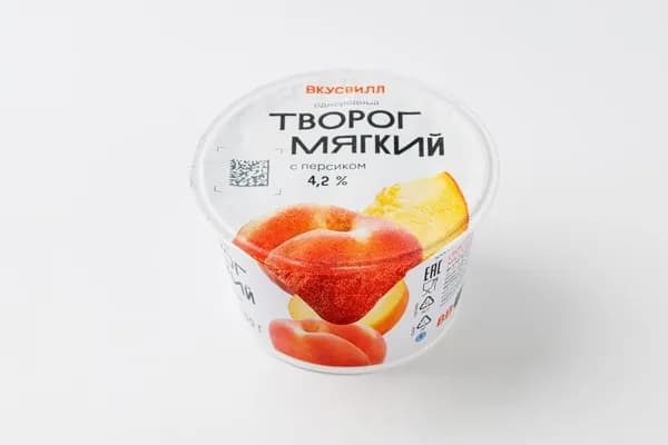 Творог мягкий с персиком однородный 4,2%, 150 г