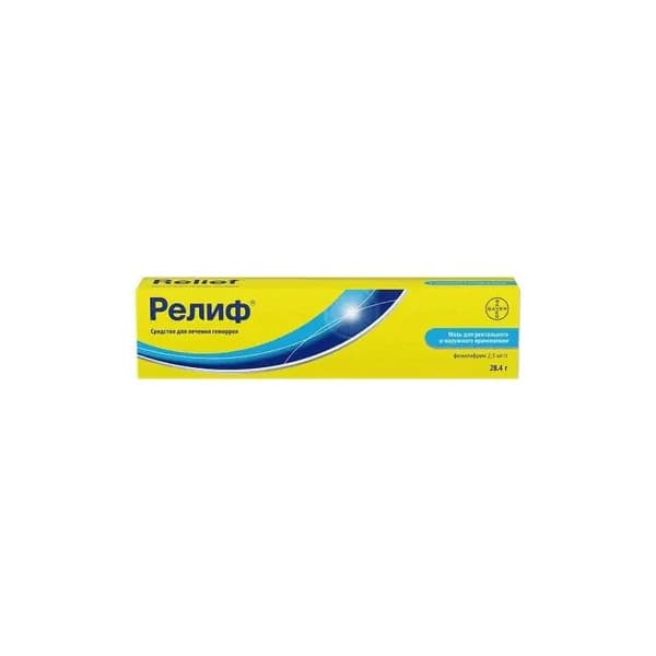 Релиф мазь ректальная 28,4г 1шт