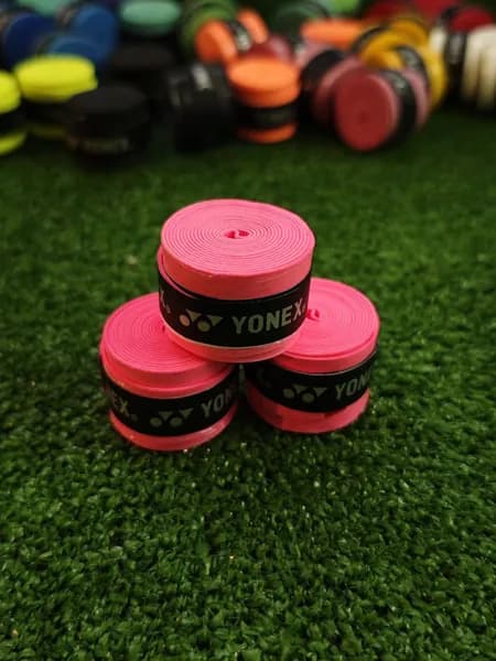 Намотка для теннисной ракетки yonexA01 x 3 ярко-розовая