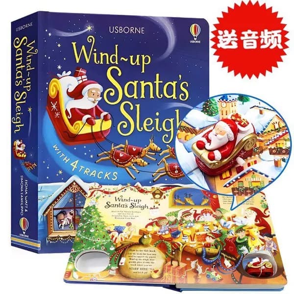 Печатная книга Usborne wind up bus train