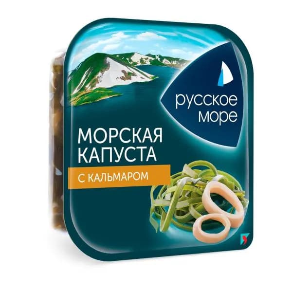Морская капуста Санта Бремор маринованная с кальмарами 200г