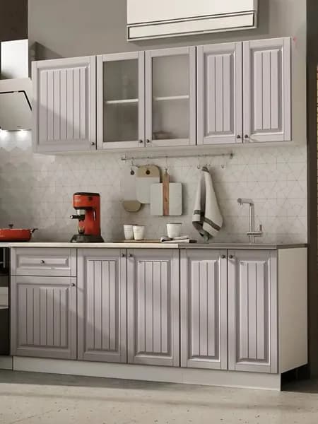 Кухонный гарнитур 1,8м Хозяюшка МДФ мускат со столешницей, ЭРА