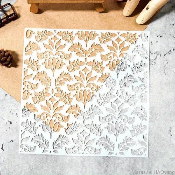 Трафарет для DIY, весенний дизайн, 1/2 шт, для декора фона и фотоальбомов, многоразовый