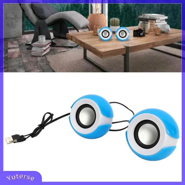 USB мини-колонки, яркий дизайн, для компьютеров и ноутбуков