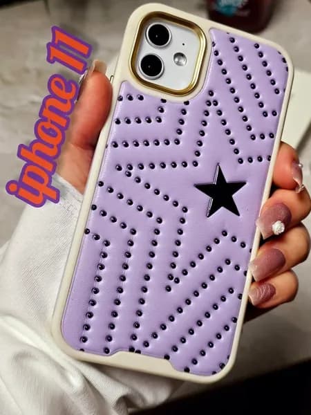 Чехол на iphone 11 звезда шанель лаванда