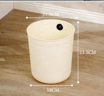 Корзина для бумаг Домашние мусорные ведра серии Creamy, 8 л, 1 шт