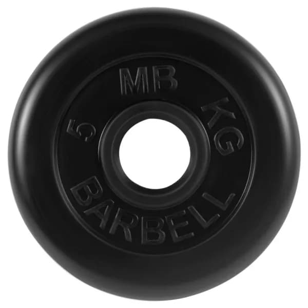 Диск обрезиненный MB Barbell 51 мм, 5 кг MB-PltB51-5