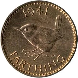 1 фартинг, 1941 год. Великобритания
