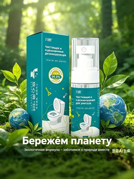 Чистящее и дезинфицирующее средство для унитаза