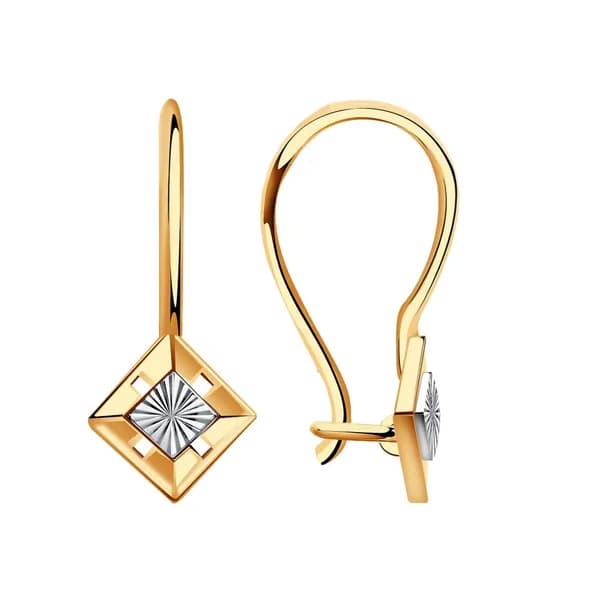 Золотые серьги DIAMANT-ONLINE 585 пробы