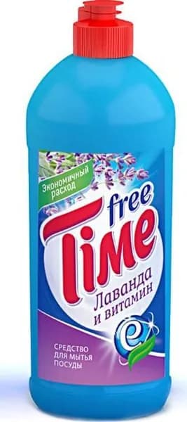 Средство для мытья посуды Free Time Лаванда и витамин Е, 1140-3, 450 мл