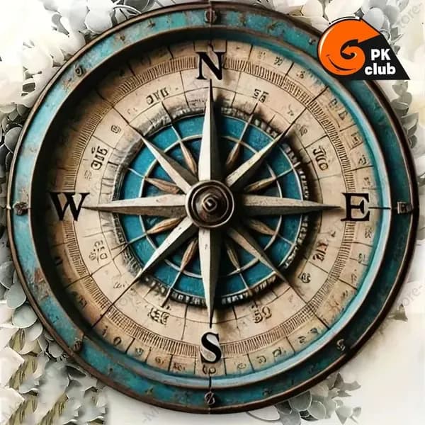 1шт 2D плоская Ретро-алюминиевое круглое настенное украшение,20x20cm