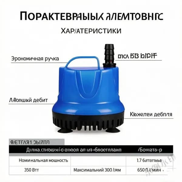 Насос погружной,7Вт