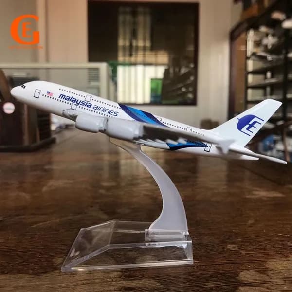 Металлический Модель Самолета Аэробус 380, Авиакомпании Малайзии А380