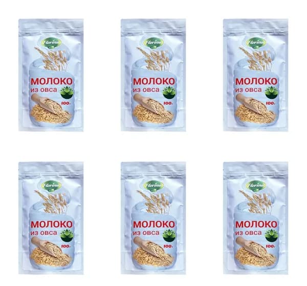 Florina Молочко из овса (сухое), 100 гр, 6 шт