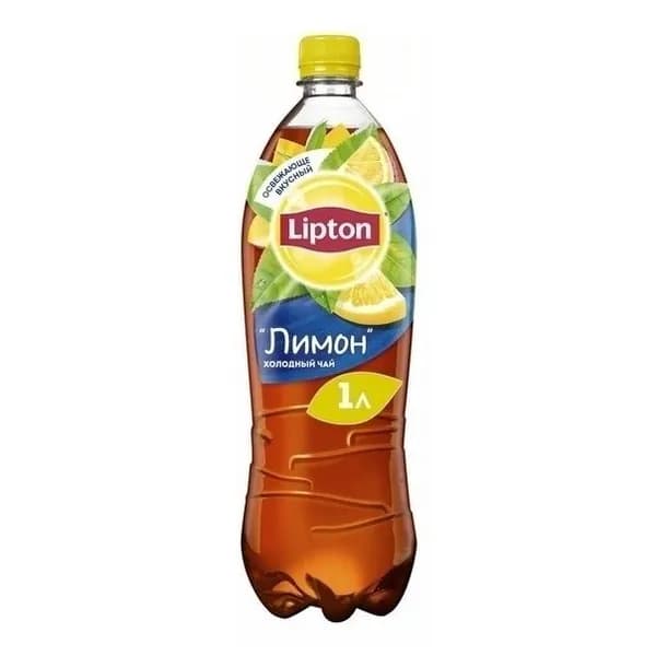 Холодный чай Lipton черный лимон 1 л