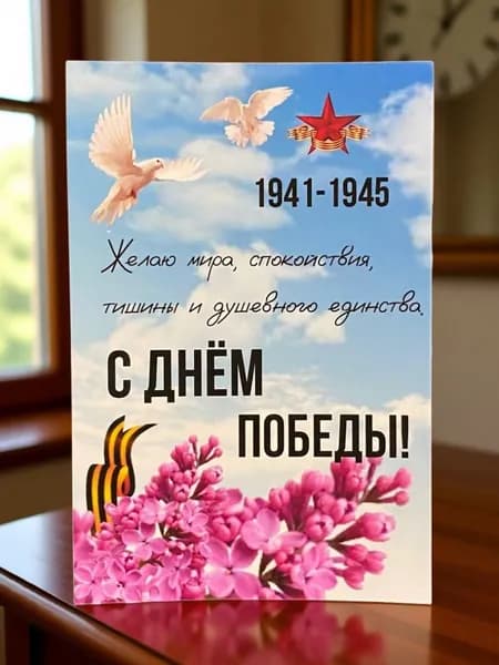 Открытка №8 "С днем победы" 10*15