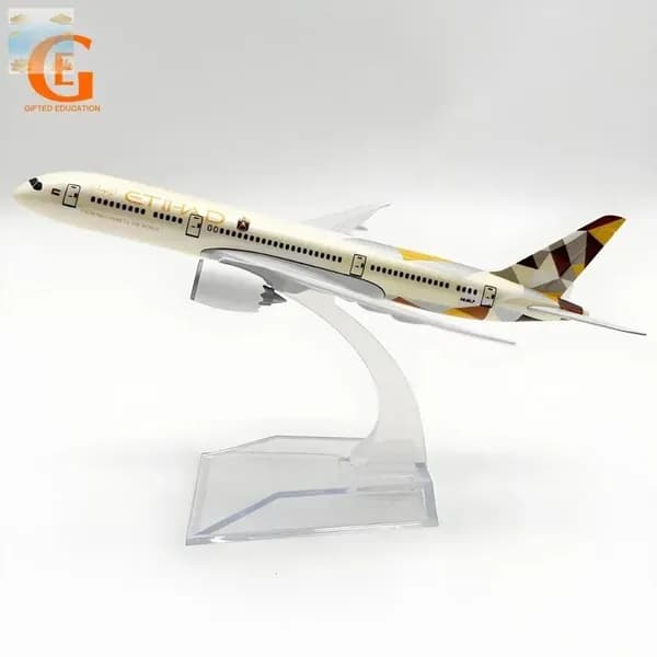 Etihad Airways Металлическая Модель Самолета Boeing 787, Боинг 787